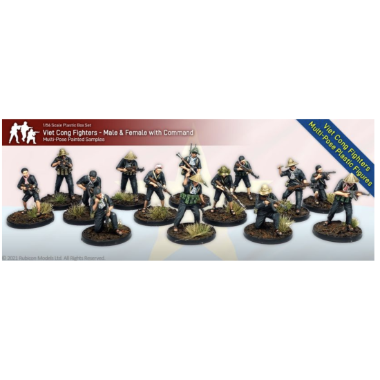 Rubicon Models 281001 Viet Cong Fighters 28mm – Partyzanci VC 40szt.